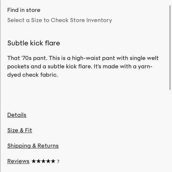 Aritzia Little Moon MALVA Check Pants - Picture 9 of 11